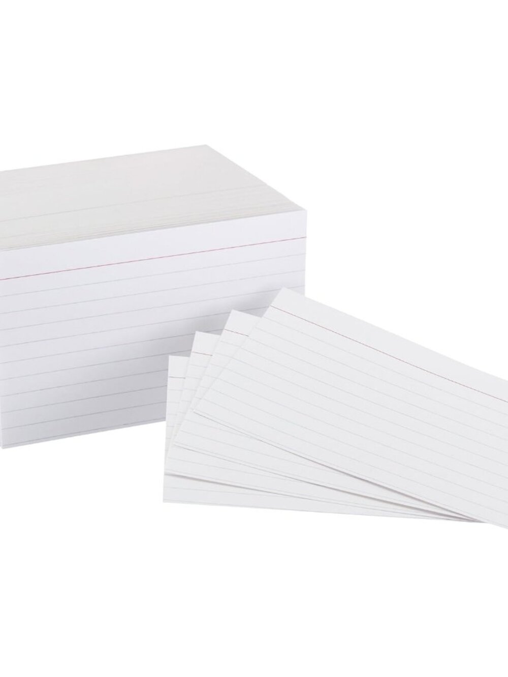 Heavy Weight Ruled Index Cards for Studying and Note Taking, White, 3" x 5", 300